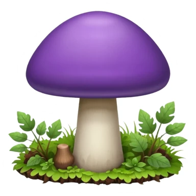 Purple mushroom  sticker
