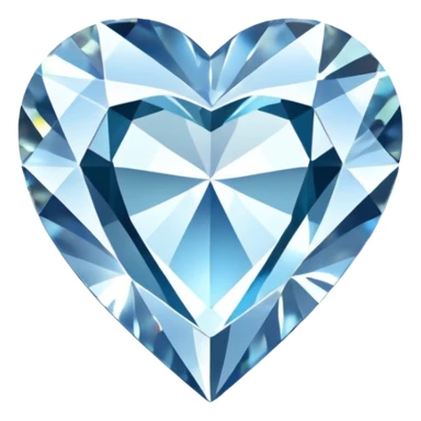 Diamond heart sticker