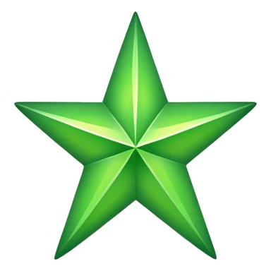 The green star of morocco flag sticker