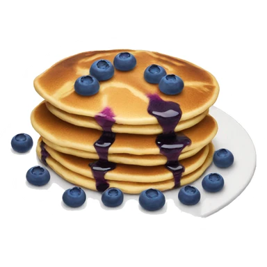 Blueberry pancakes sticker