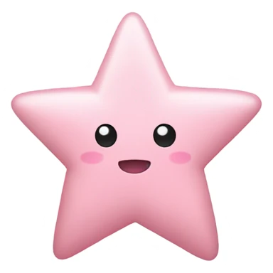 Light pink star sticker