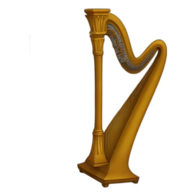 Roman Cithara harp  sticker