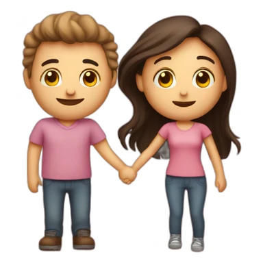 You and me are in love sticker