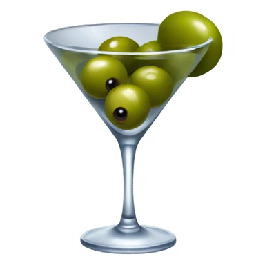 Martini with olives sticker