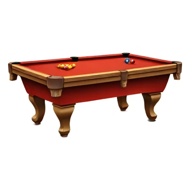 red pool table sticker