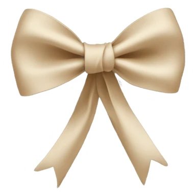 Schleife beige sticker