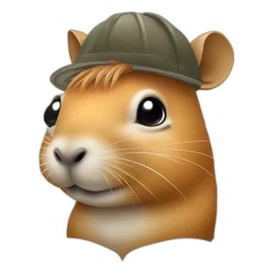 Capivara com colar de prata sticker