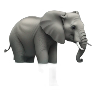 Elephant qui pleure dans un lac sticker