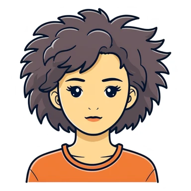 A crazy lady sticker