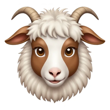 Goat with eyelashes sticker