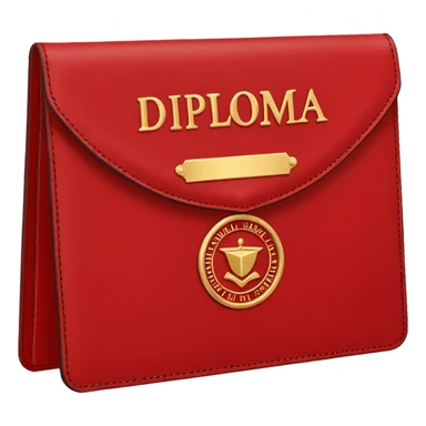 red diploma cover sticker
