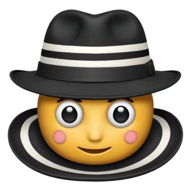 striped Fedora sticker