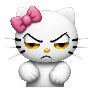 Hello Kitty being angry sticker