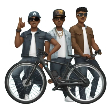E-Bike Boyz gangstas  sticker