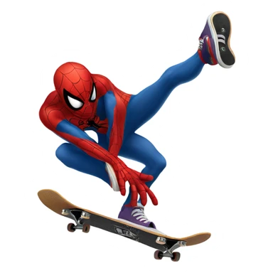Spider-Man skate boarding  sticker
