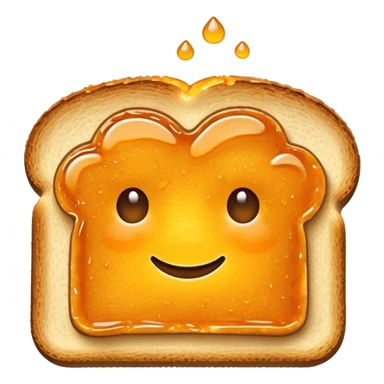 toast with orange marmalade spread sticker