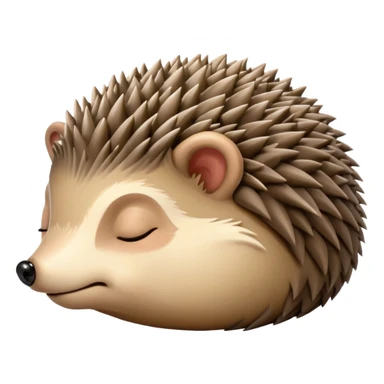 Sleeping Hedgehog sticker