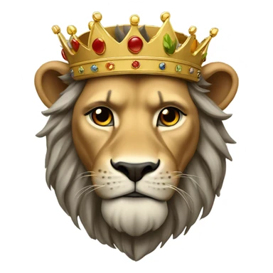 El Rey León CON UNA CORONA sticker