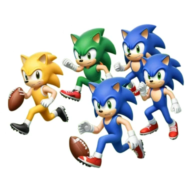 Football field let’s play sonic sticker