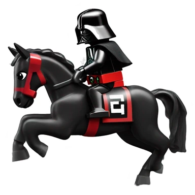 Lego horse racing Darth Vader’s horse  sticker