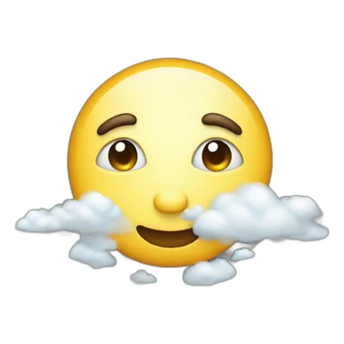 Sol con nubes  sticker