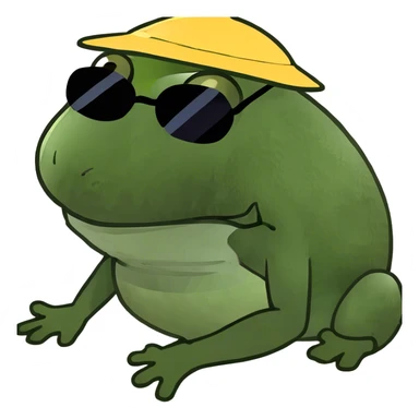 Laying on belly kicking feet sticker