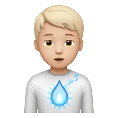 Yoga Boy Breathing 3d Icon with color of D0B8FF
 sticker