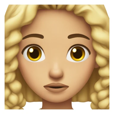 Girl grumpy teen sticker