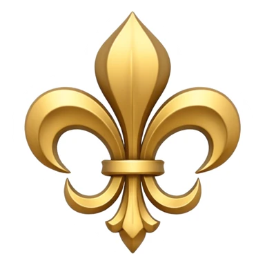 Petit bouclier fleur de lys sticker