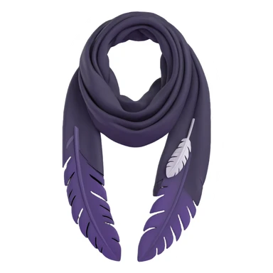 feather scarf, light and airy sticker