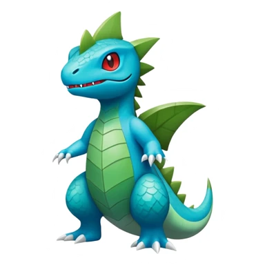 Larvitar-Axew-hybrid-Fakémon-creature (full body) sticker