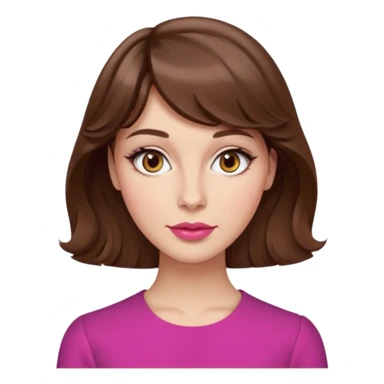 Dalgalı saçlı, hafif perçemli; kehribar gözlü, küçük kalkık burunlu ve dolgun dudaklı. Oval yüzlü, çıkık elmacık kemikli. Omuzları geniş, beli ince, kalçası dolgun.şık bir tarzda, dikkat çekici bir kadın. sticker