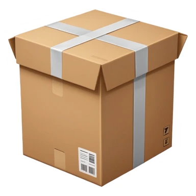 cardboard box package sticker