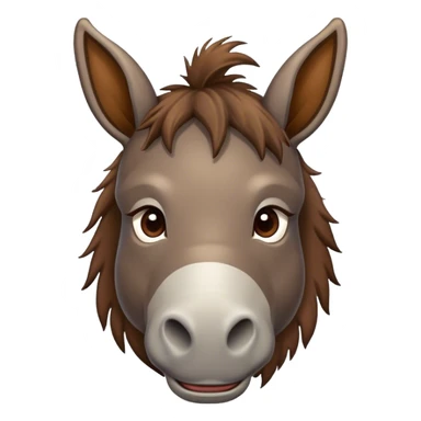 donkey with poop on its head sticker