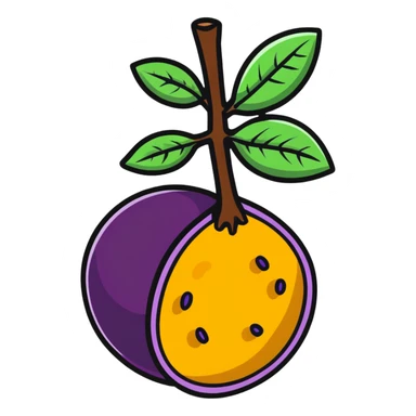passion fruit sticker