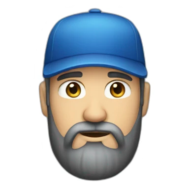 white-man-with-a-long-and-black-beard-and-a-cap sticker