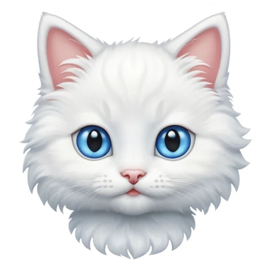 Белый котёнок  sticker