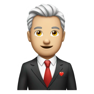 guy in suit play poker  sticker