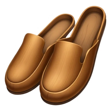 wood slipper sticker