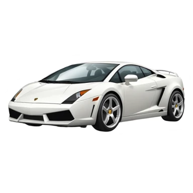white gallardo sticker