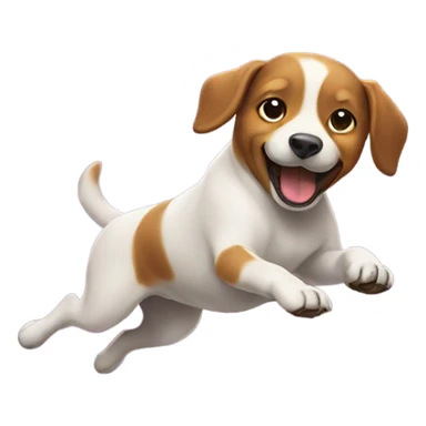 Dog doing backflip sticker