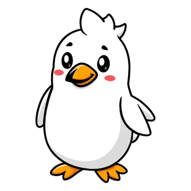 Tulipán y pingüino  sticker