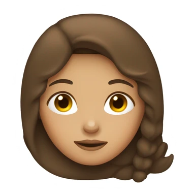 Girl with brown hair sleeping sticker