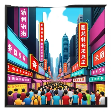 Blockbuster Hong Kong movie sticker