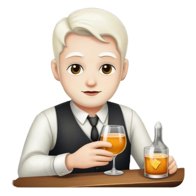 A developer working at a speakeasy SKIN WHITE sticker