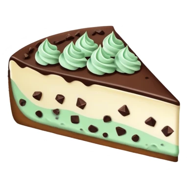 Mint chocolate chip cheesecake slice  sticker