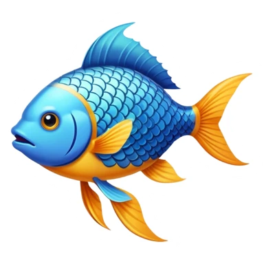 a fish with feet sticker
