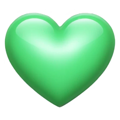 A heart in seaform green colour sticker