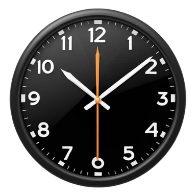 black shadow clock sticker