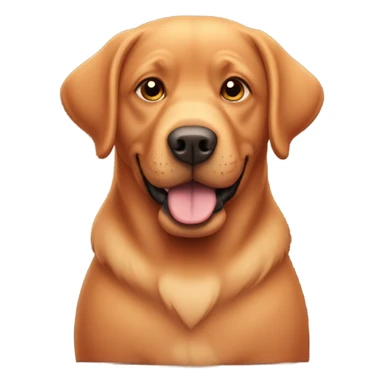 Chubby red lab sticker